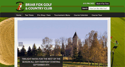 Desktop Screenshot of briarfoxgolf.com